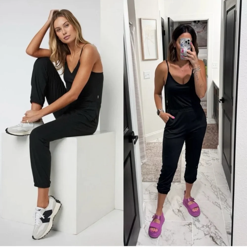Vuori Black Jumpsuit Romper - Picture 1 of 6